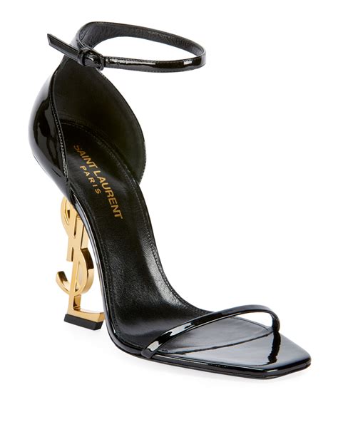 ysl logo heel shoes|ysl heels images.